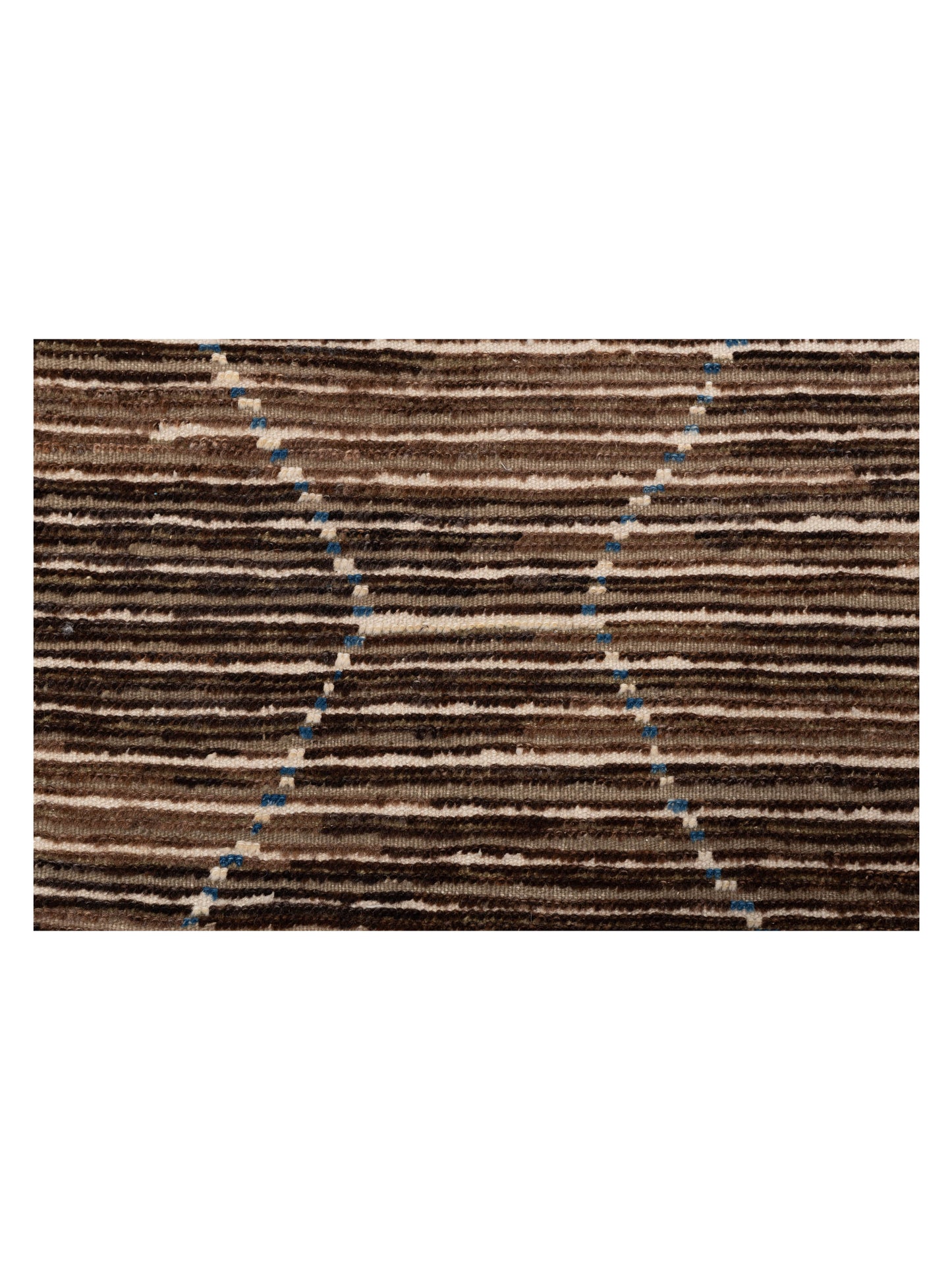 Berber Efes Brown Beige 7.10x10 Hand Knotted Rug