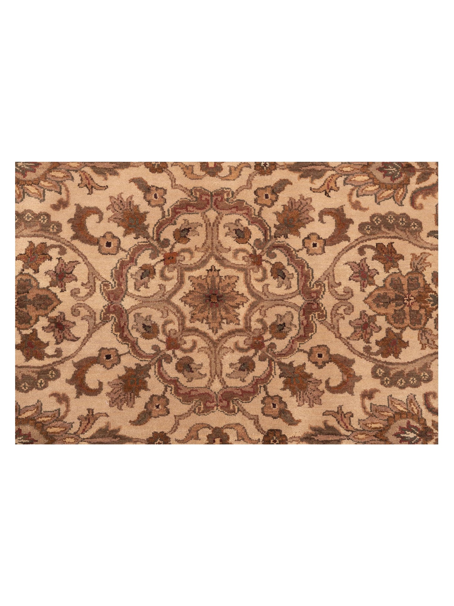 Crown 83892 Beige Camel 9x12.2 Hand Knotted Rug