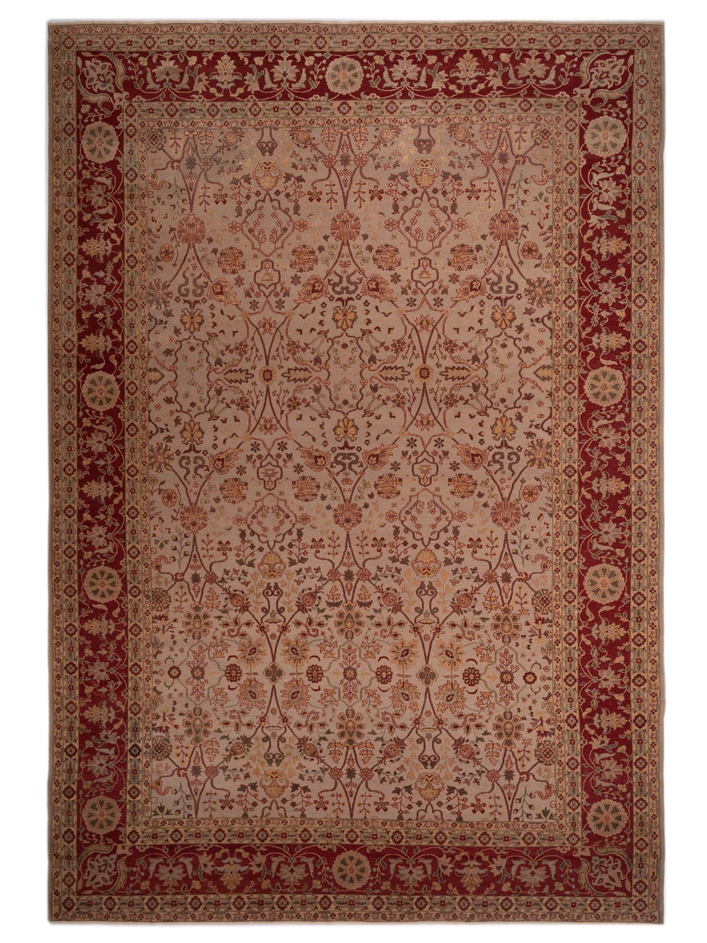 Pasha Antique Loom  Silver Red Traditional