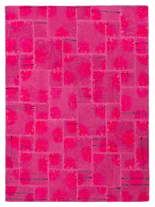 Pasha Turkish Vestige Patchwork  Pink  Contemporary