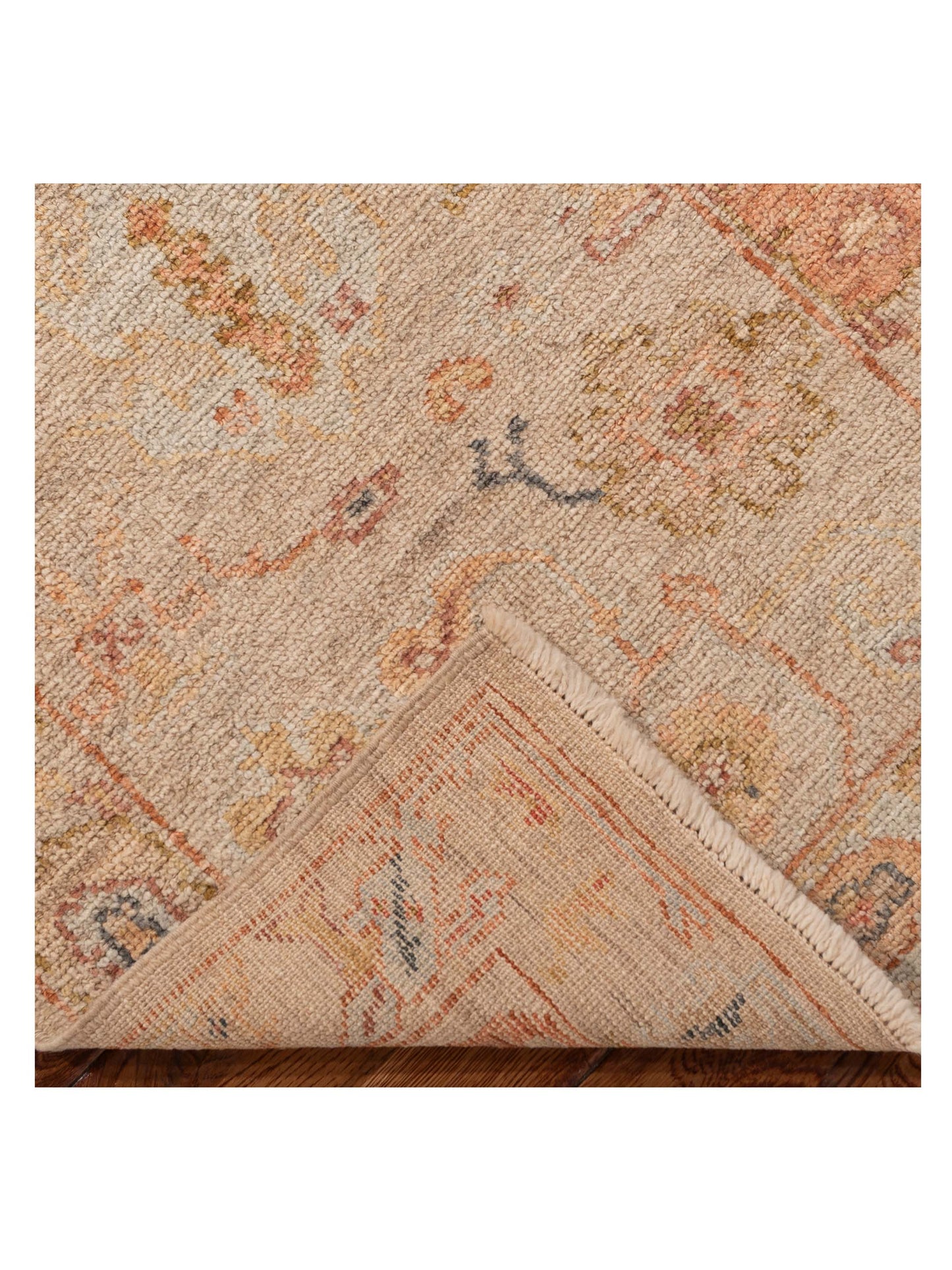 Angora Oushak 149527 Ivory Ivory 2.6x14 Hand Knotted Rug