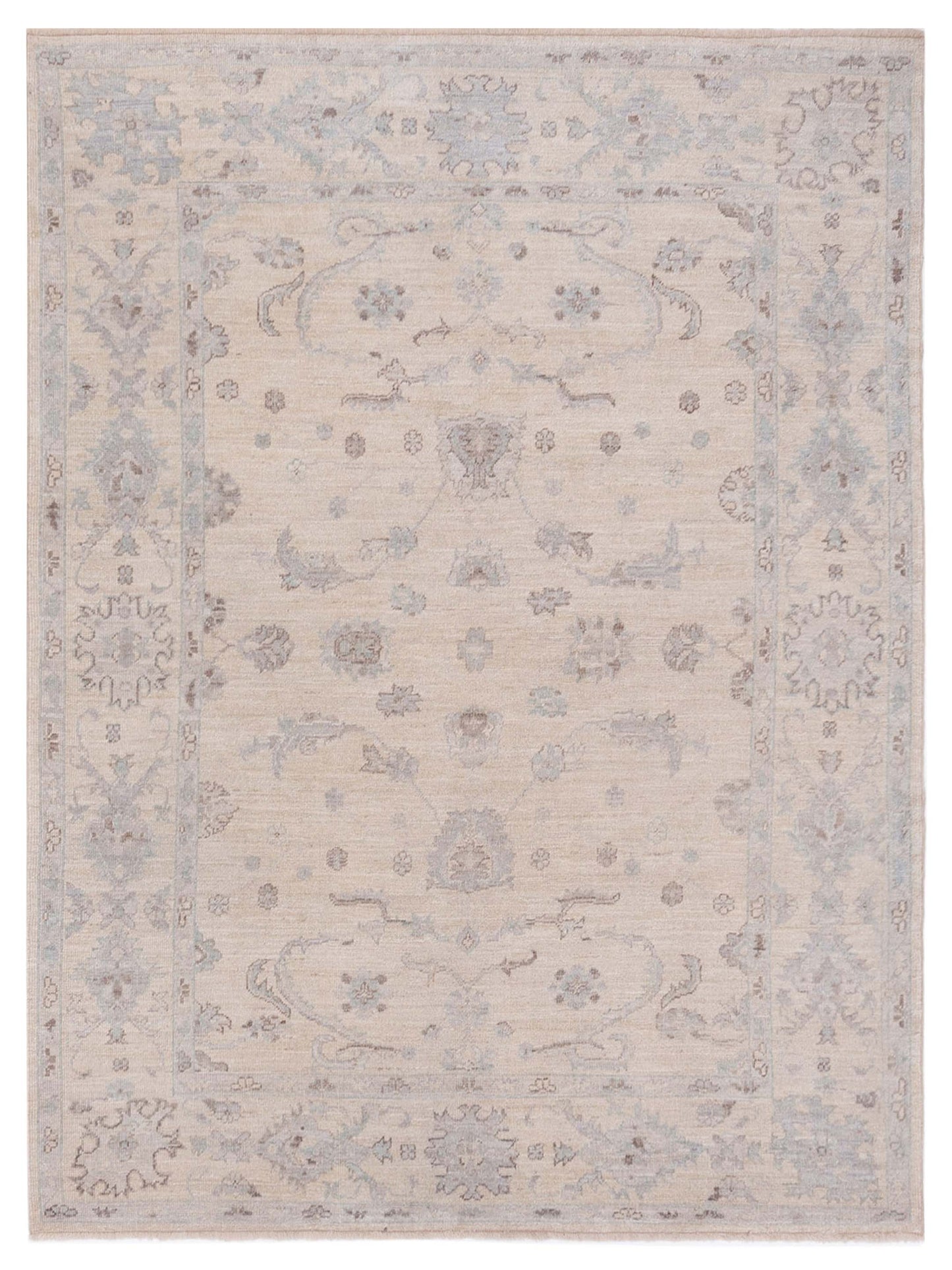 Anadol Angora Oushak  Ivory Ivory Traditional