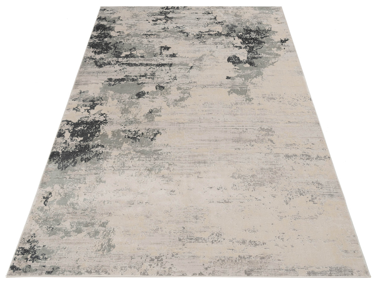 Palermo 130430 Ivory Gray 6.7x9.6 Machine Made Rug