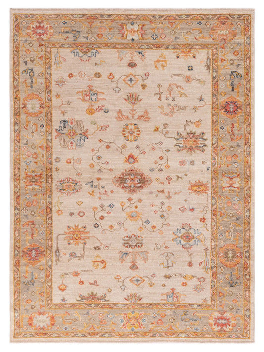 Anadol Angora Oushak  Beige Brown Traditional