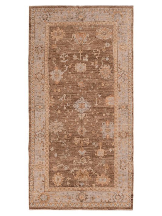 Anadol Angora Oushak  Brown Silver Traditional