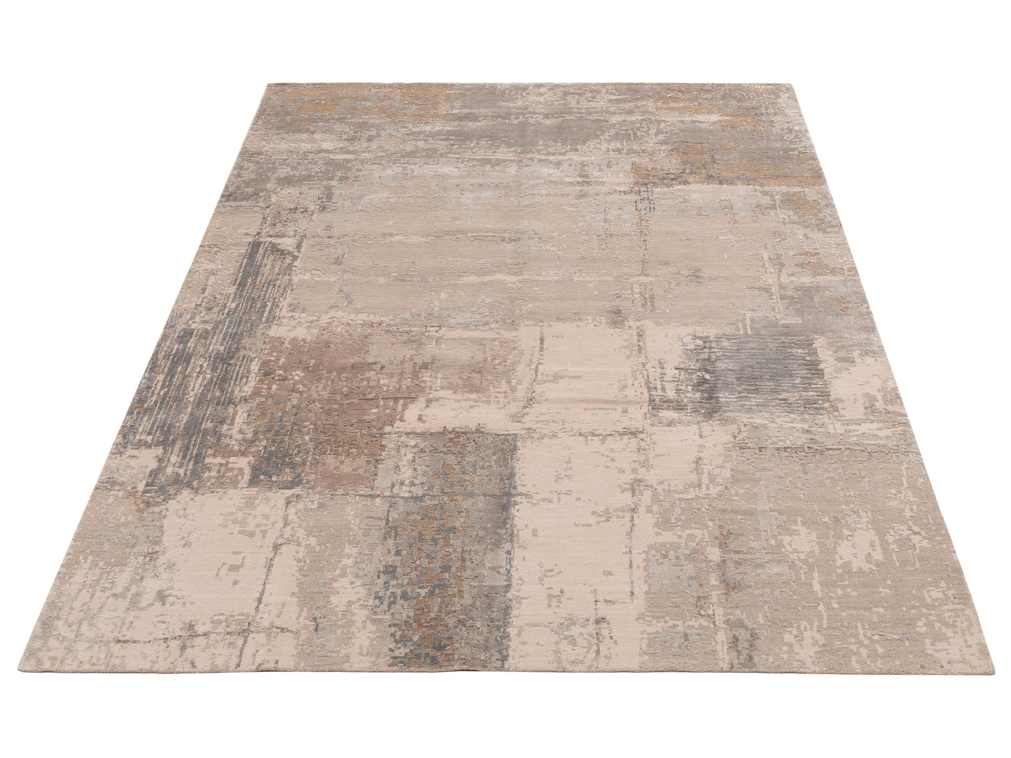 Tibetino 154837 Gray Beige 9x11.11 Hand Knotted Rug