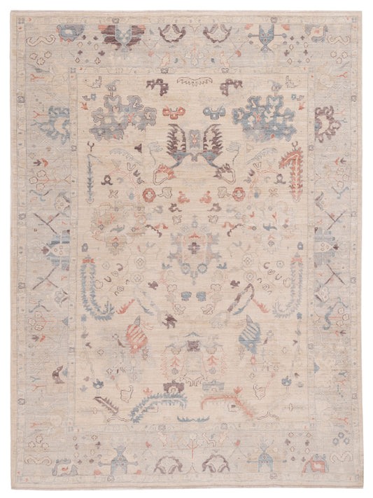 Pasha Anadol Oushak  Ivory Light Gray Traditional