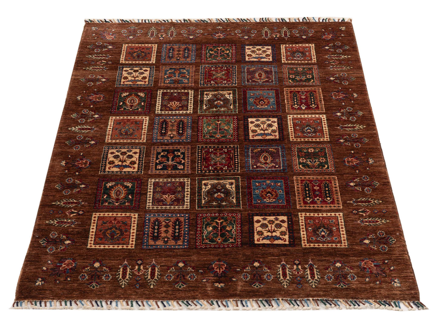 Khorjin 151329 Multi Multi 4.11x7.1 Hand Knotted Rug