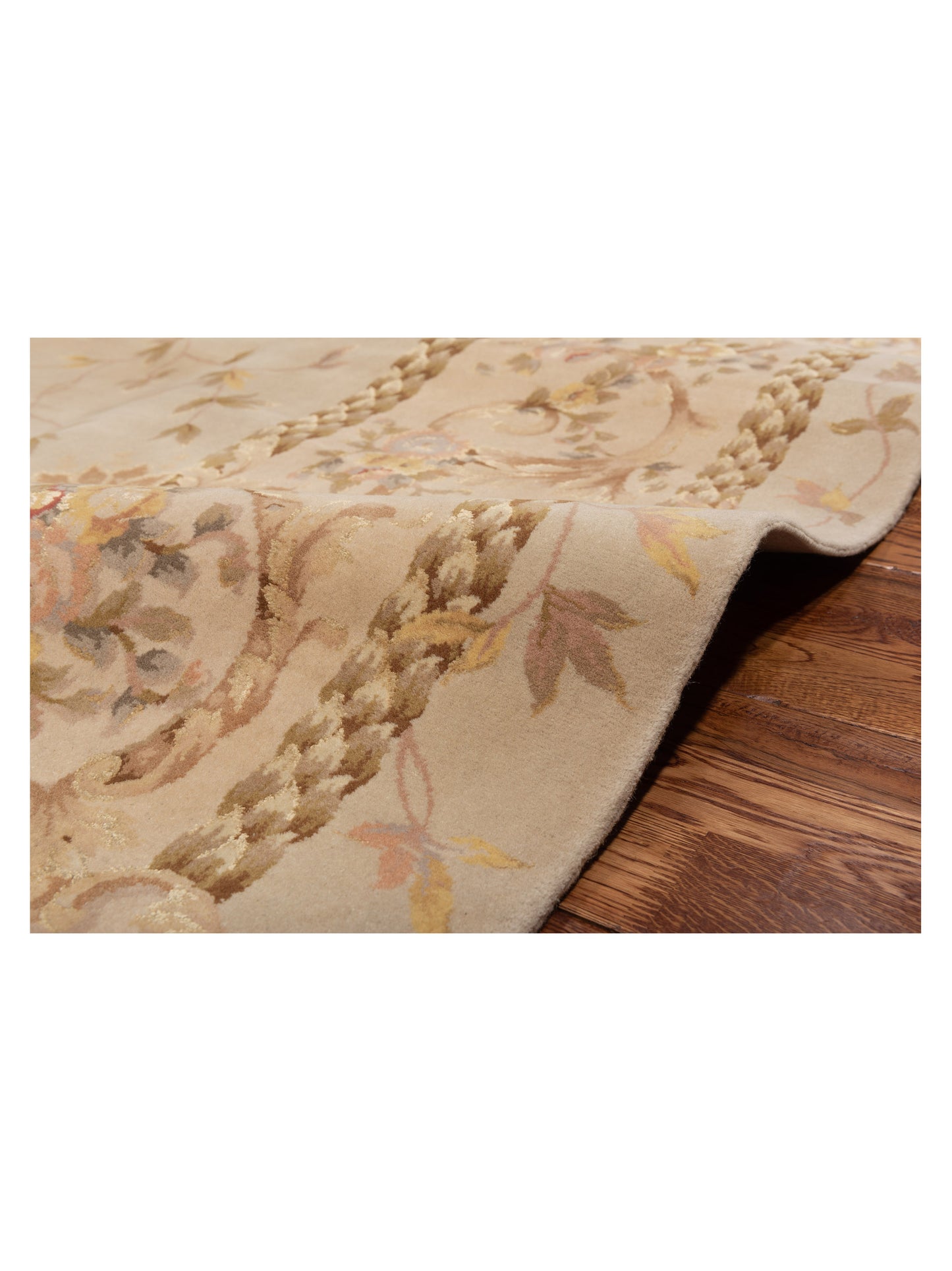 Magnolia 104078 Ivory Beige 7.9x9.8 Hand Knotted Rug