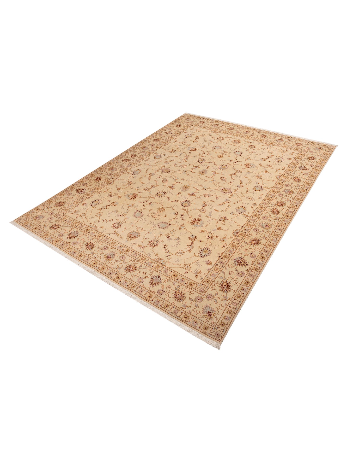 Mastersilk 81091 Ivory Ivory 10x13.2 Hand Knotted Rug