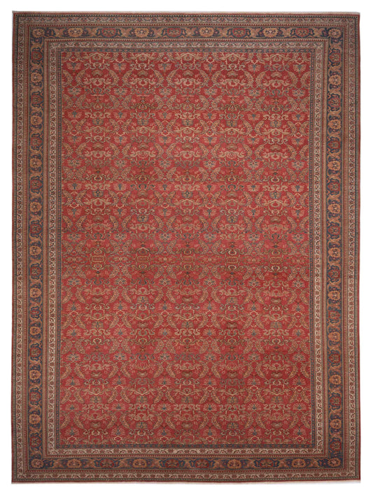 Pasha Antique Loom  Rust Blue Traditional