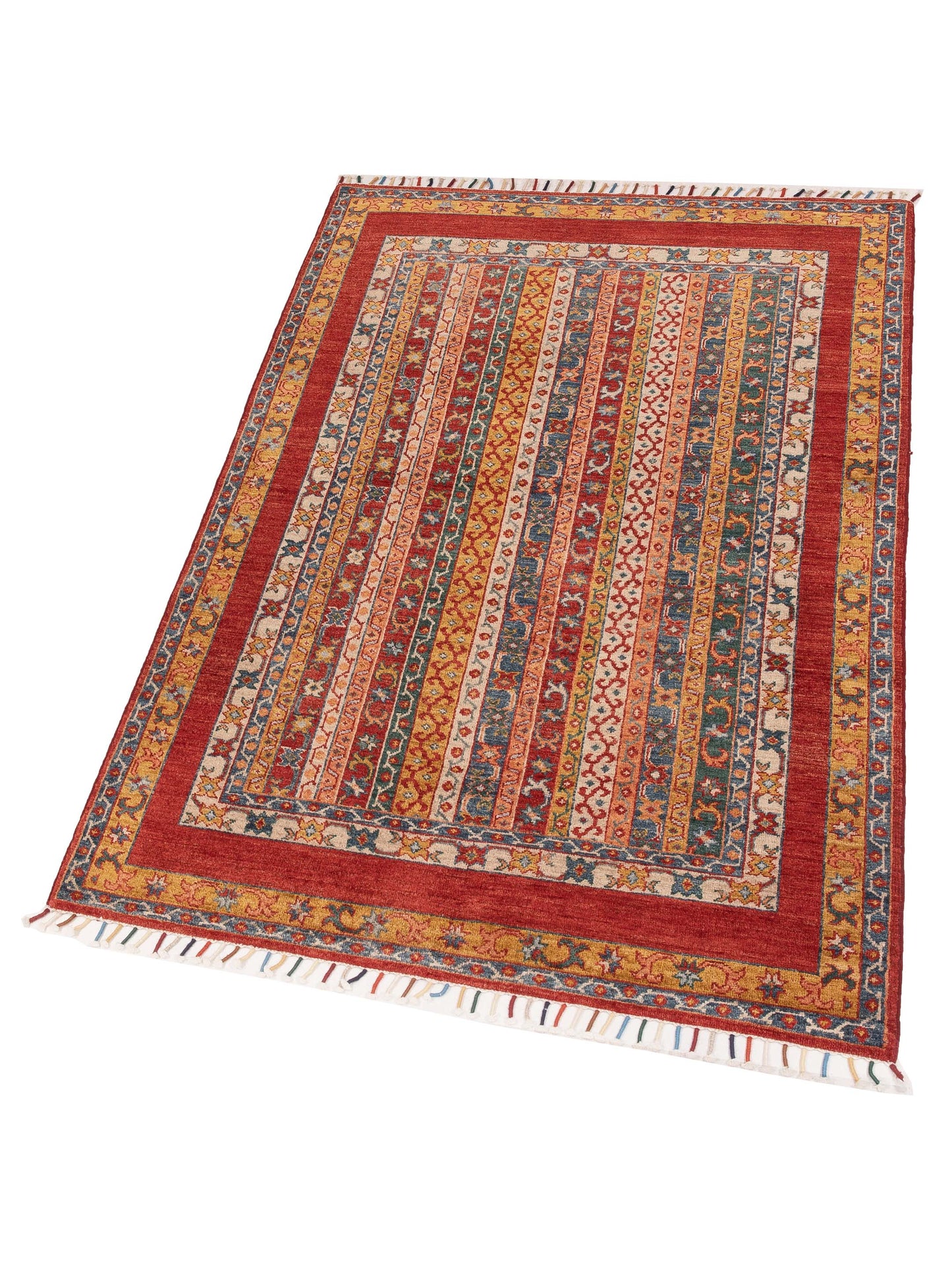 Shawl 148894 Multi Multi 4.1x5.10 Hand Knotted Rug
