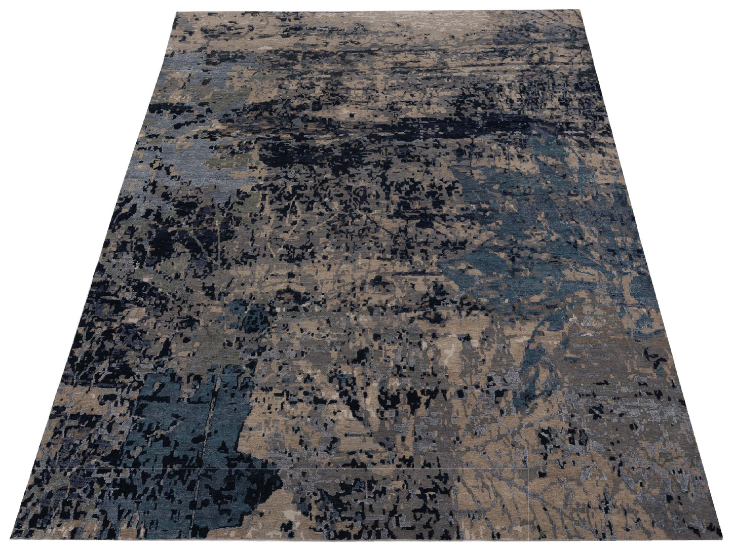 Tibetino 128052 Silver Gray 9.10x13.9 Hand Knotted Rug