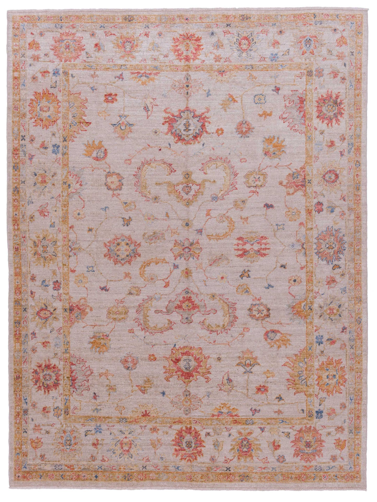 Anadol Angora Oushak  Ivory Ivory Traditional