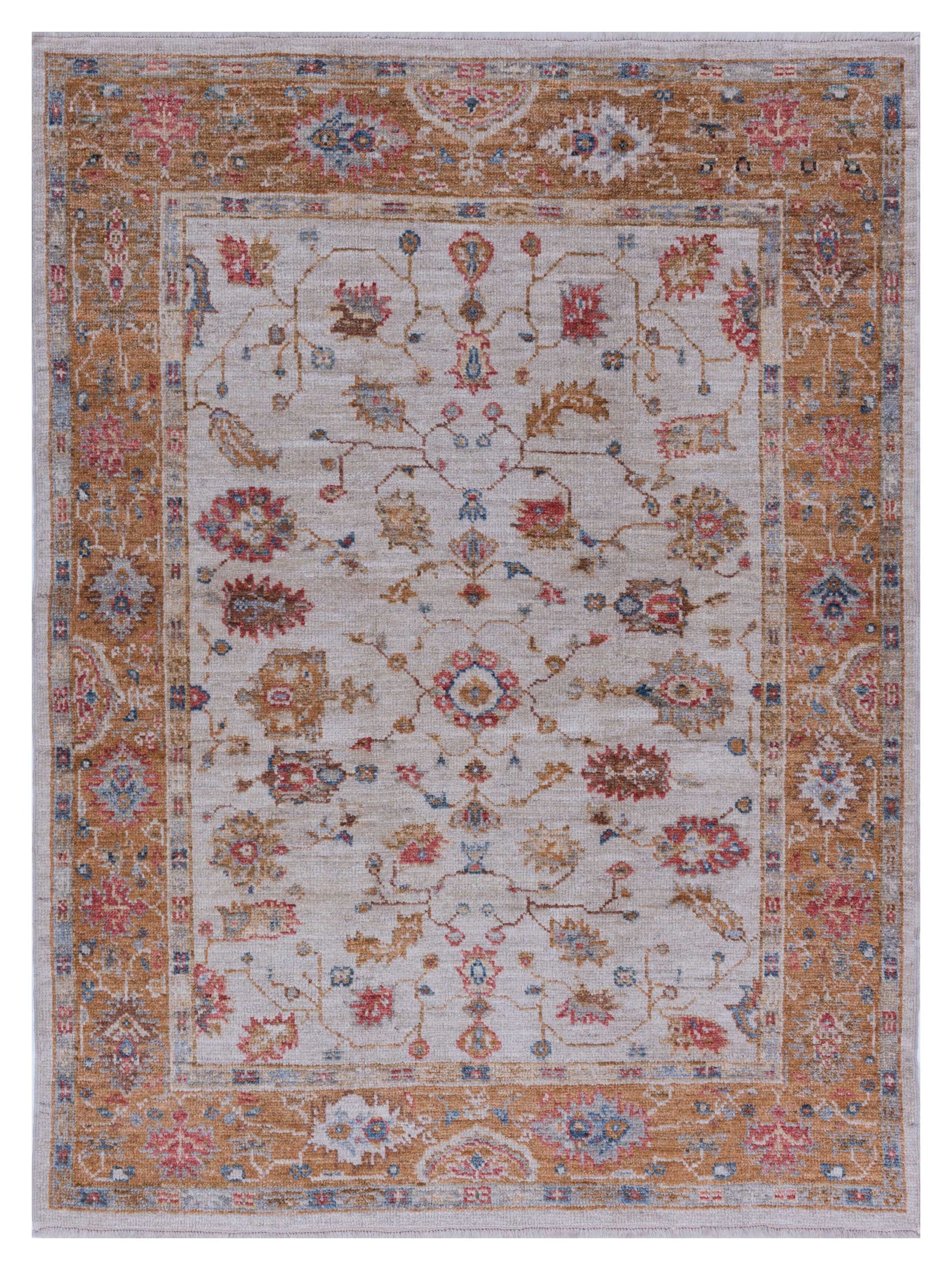 Anadol Angora Oushak  Ivory Orange Traditional