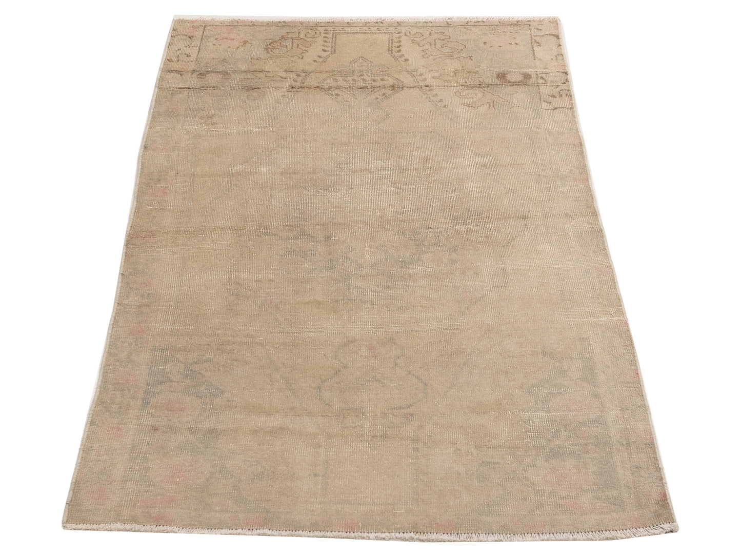 Antique Heirloom 131271 Pink Green 4.2x7.9 Hand Knotted Rug