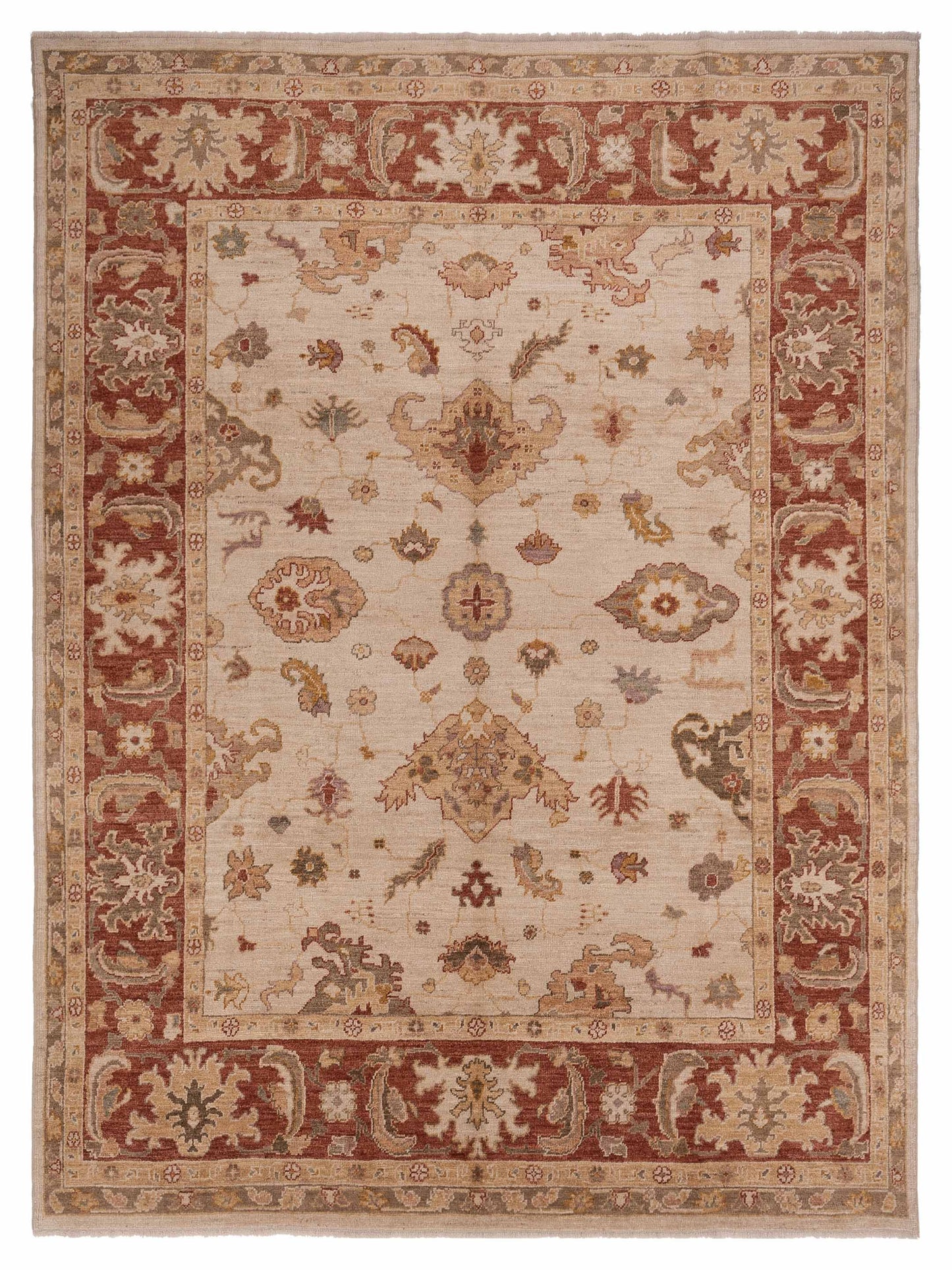Anadol Angora Oushak  Beige Rust Traditional