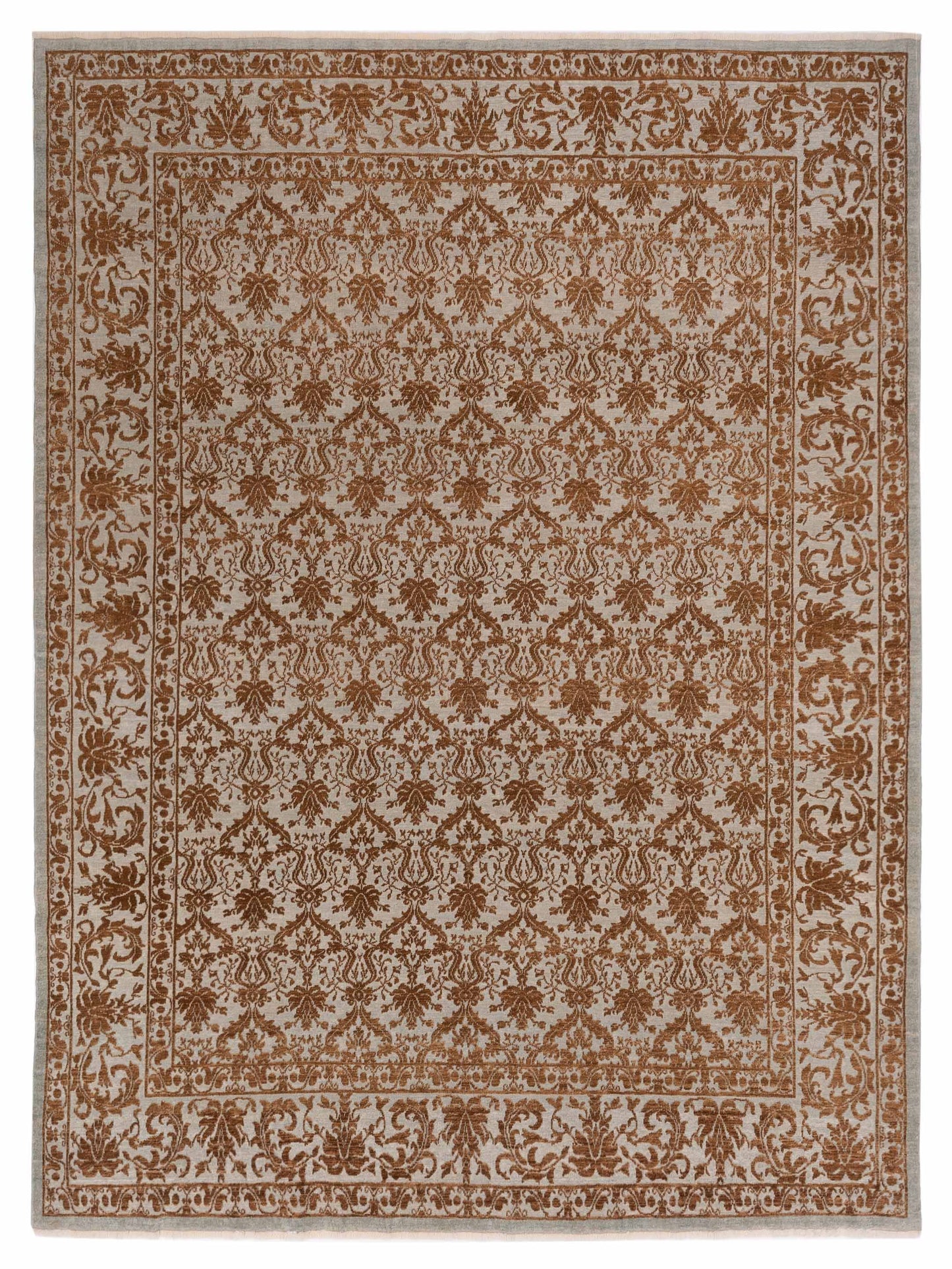 Pasha Defne  Ice Blue Light Brown Transitional