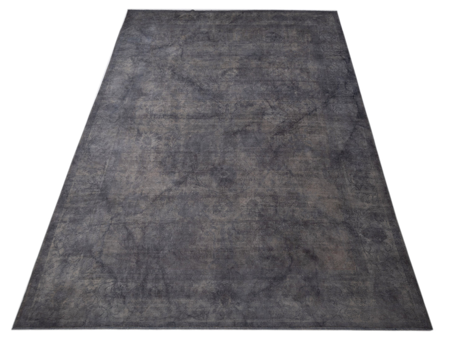 Vintage 110282 Gray 11.10x16.9 Hand Knotted Rug