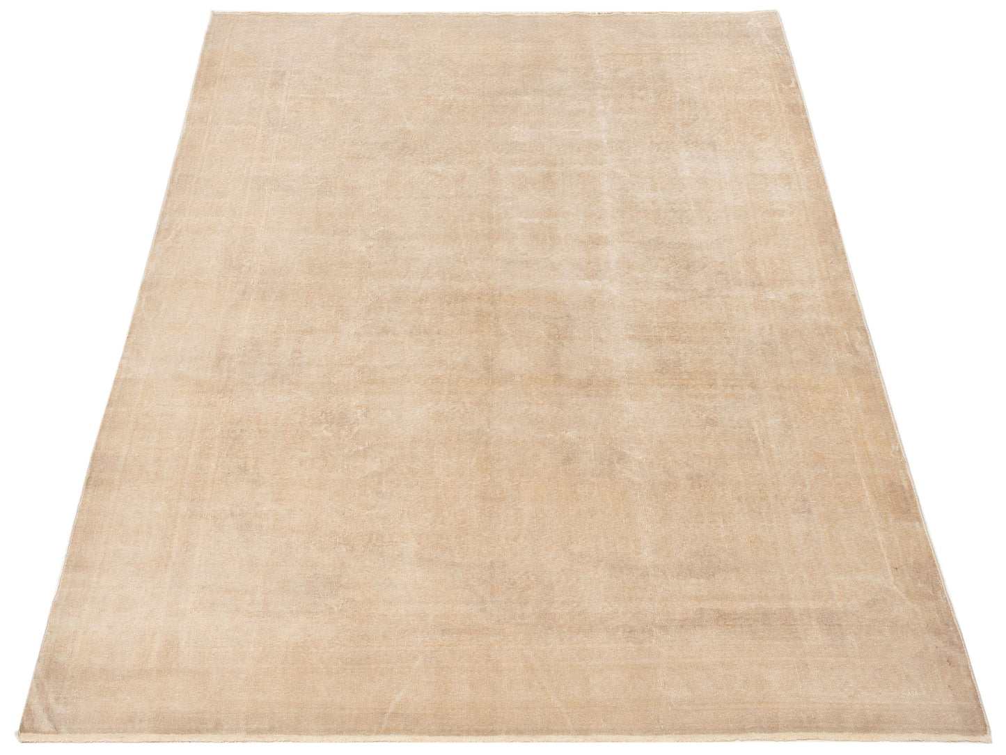 Vintage 90166 Dark Beige 6.8x10.7 Hand Knotted Rug