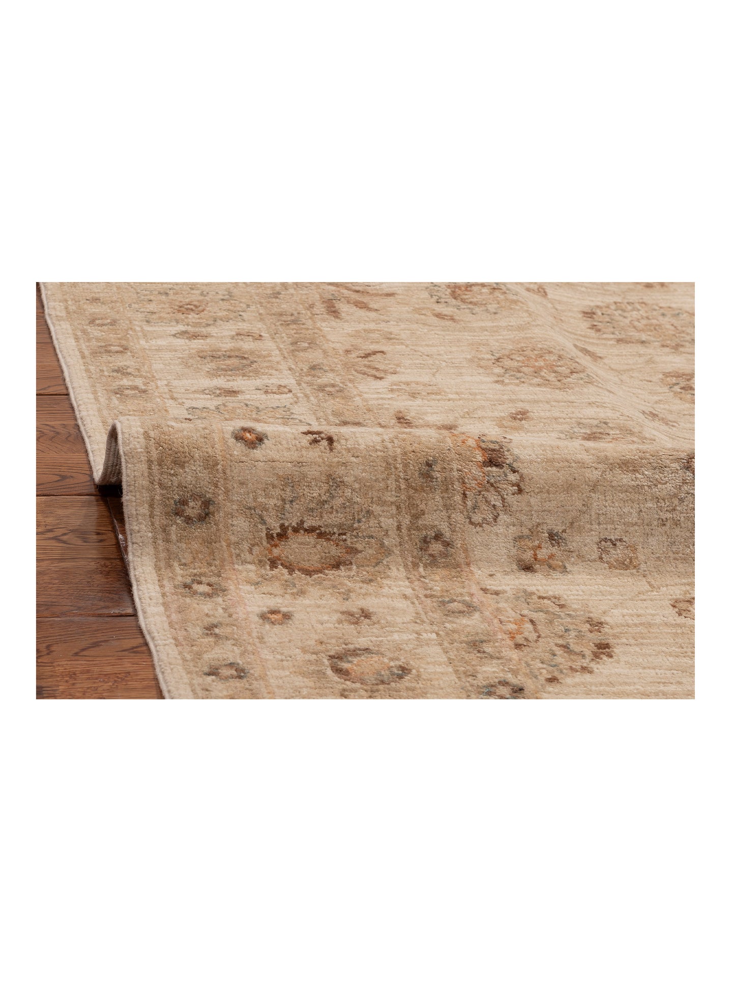 Sultan 119013 Ivory Ivory 4.1x5.11 Hand Knotted Rug