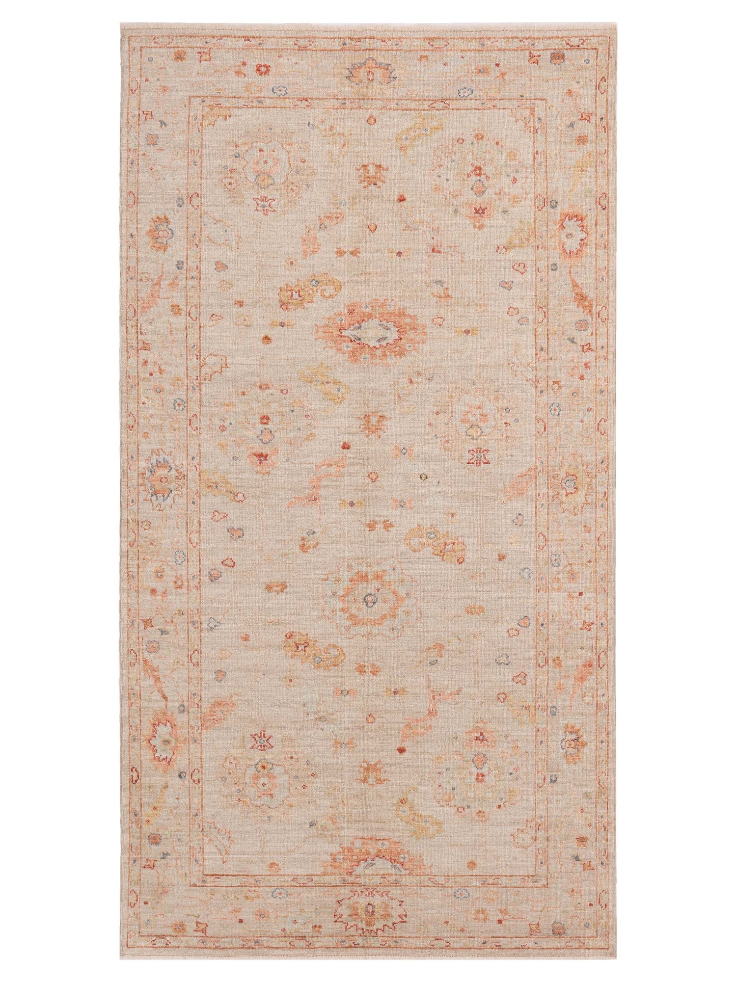 Anadol Angora Oushak  Ivory Silver Traditional