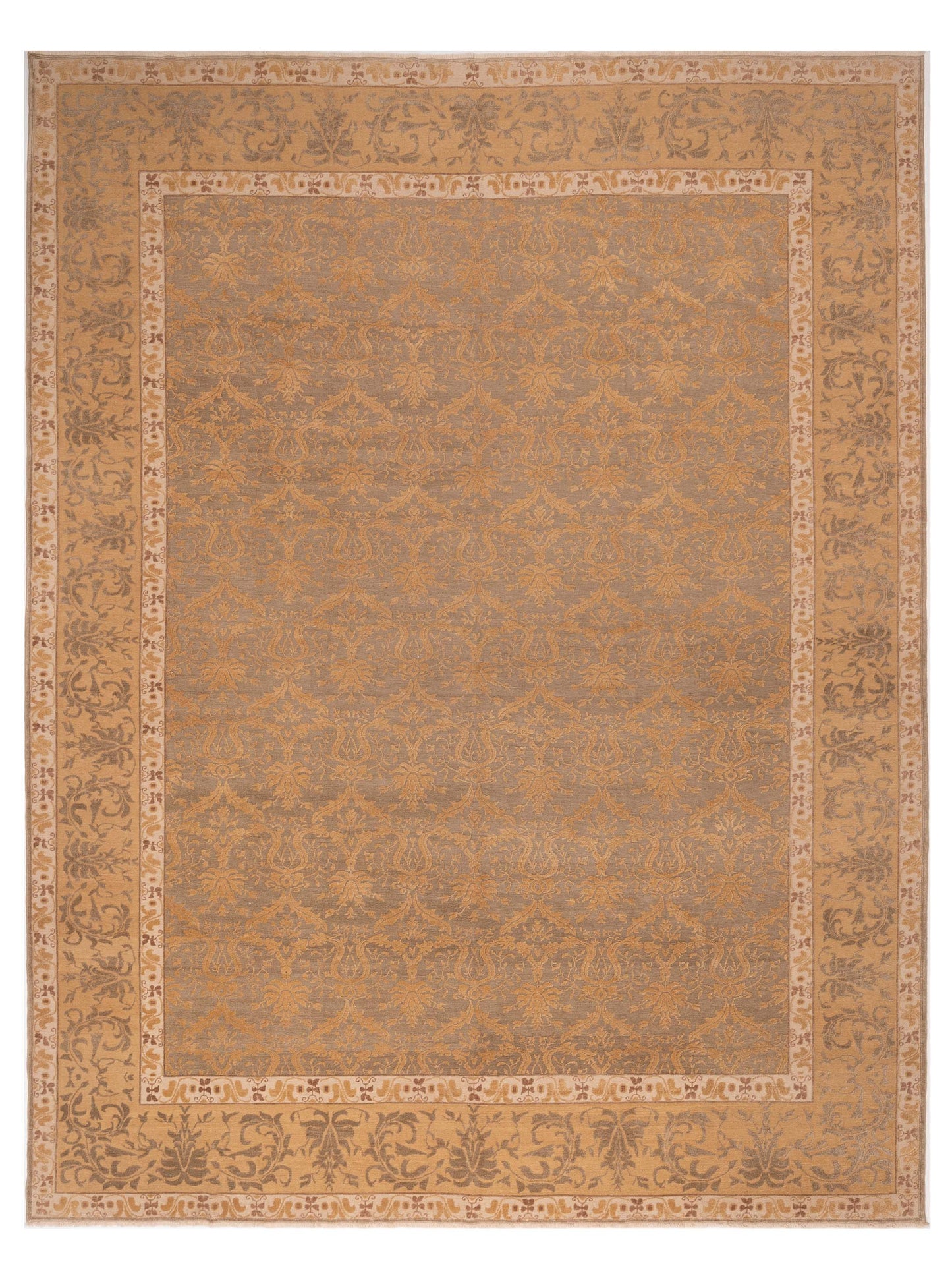 Pasha Antique Loom  Silver Gold Traditional
