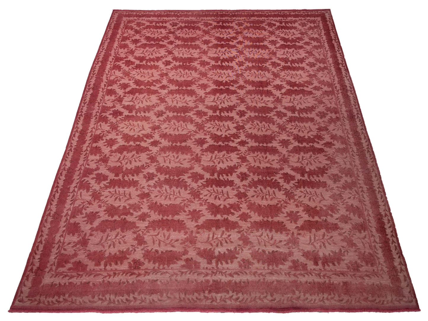 Vintage 107535 Pink 12.1x15.5 Hand Knotted Rug
