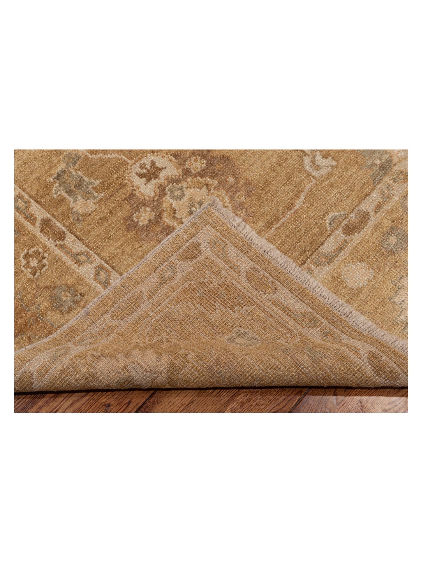 Angora Oushak 117864 Green Green 6.4x10.1 Hand Knotted Rug