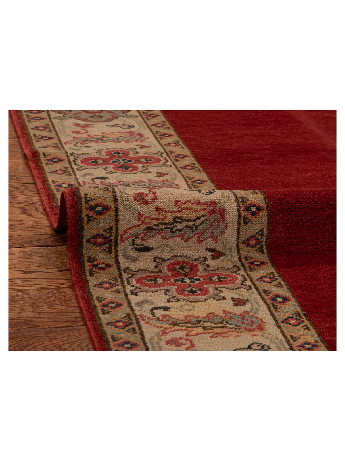 Antique Loom 104505 Red Ivory 4x6 Hand Knotted Rug