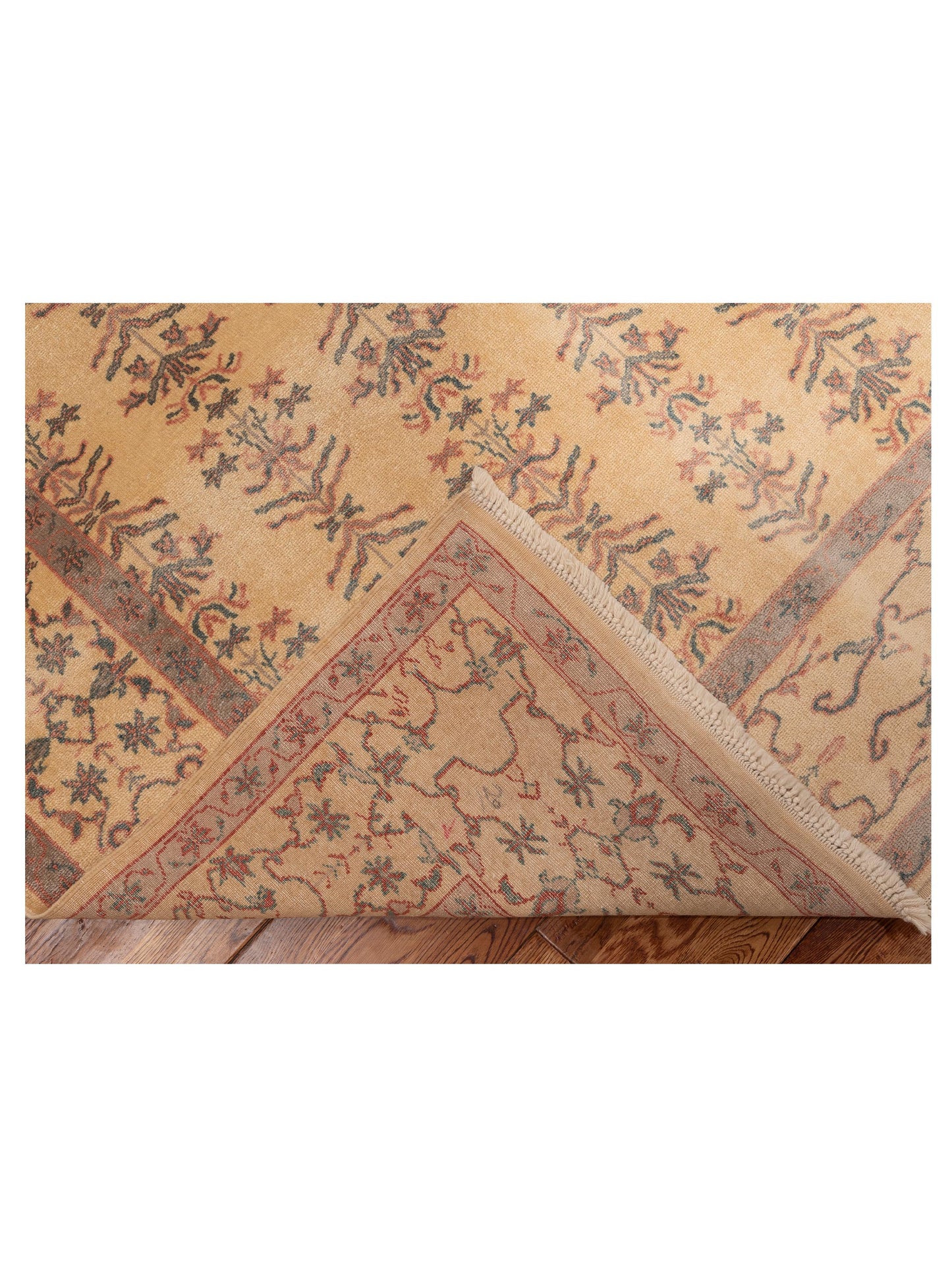 Antique Loom 117160 Gold Gold 6.10x9.3 Hand Knotted Rug