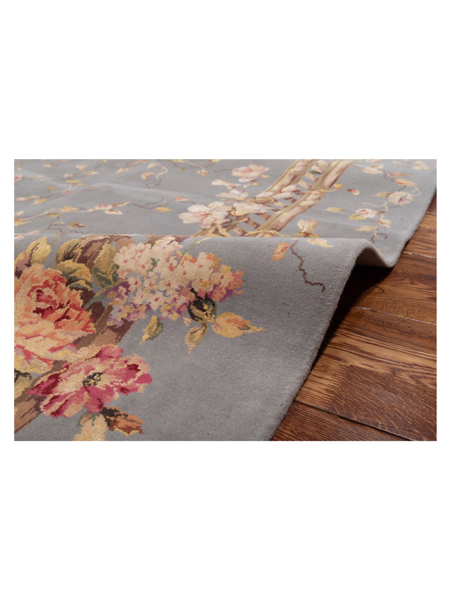Magnolia 98425 Gray Gray 7.10x9.10 Hand Knotted Rug