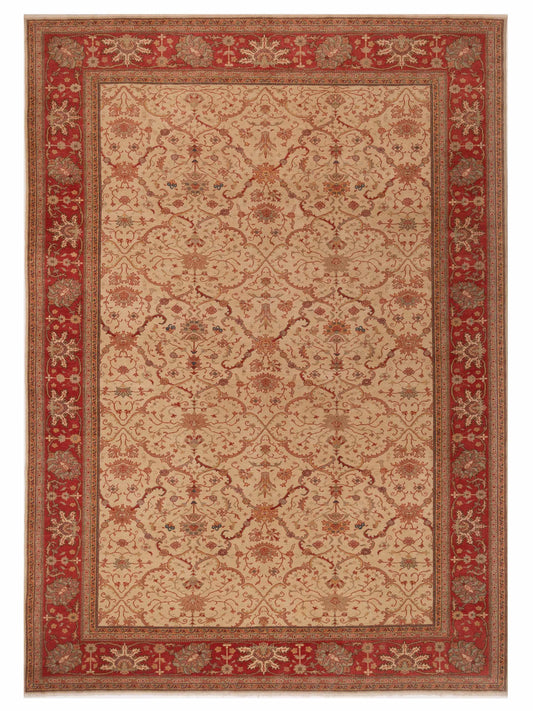 Pasha Antique Loom  Ivory Rust Transitional