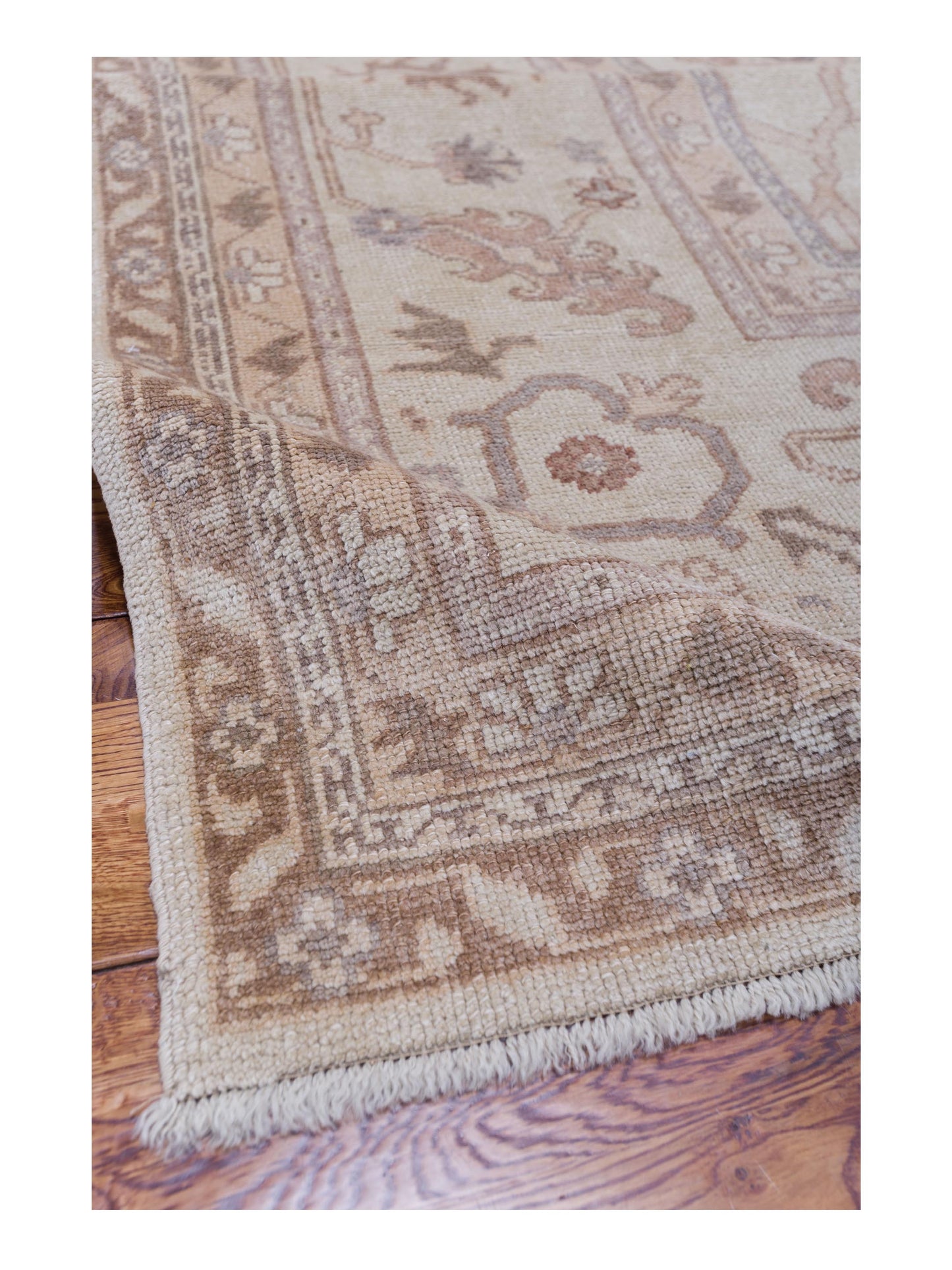 Angora Oushak 108091 Ivory Ivory 11x14.10 Hand Knotted Rug