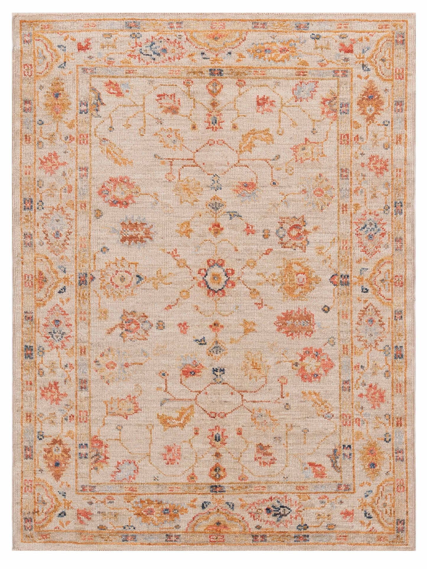 Anadol Angora Oushak  Ivory Ivory Traditional