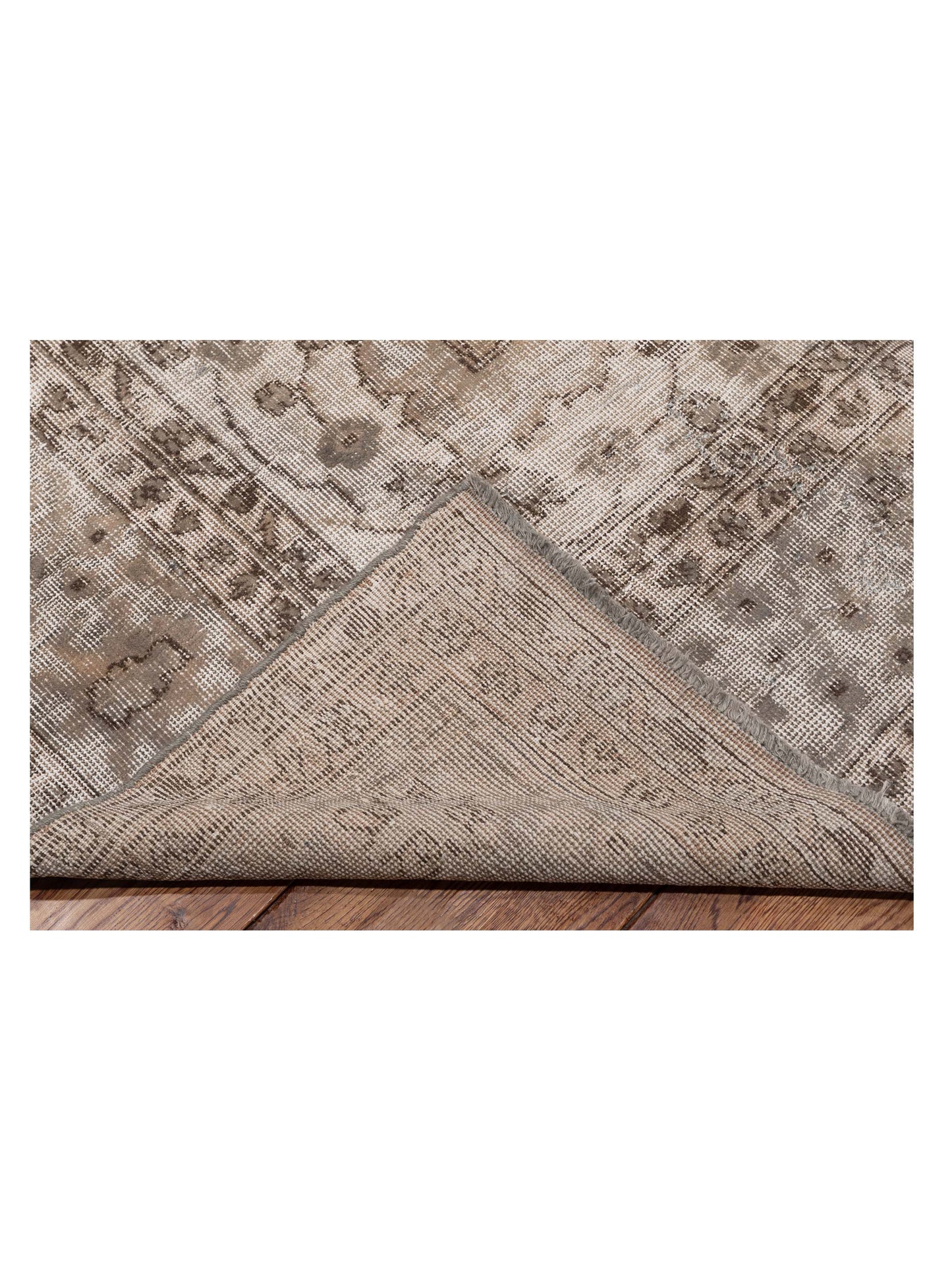 Vintage 122733 Silver 8.4x12 Hand Knotted Rug