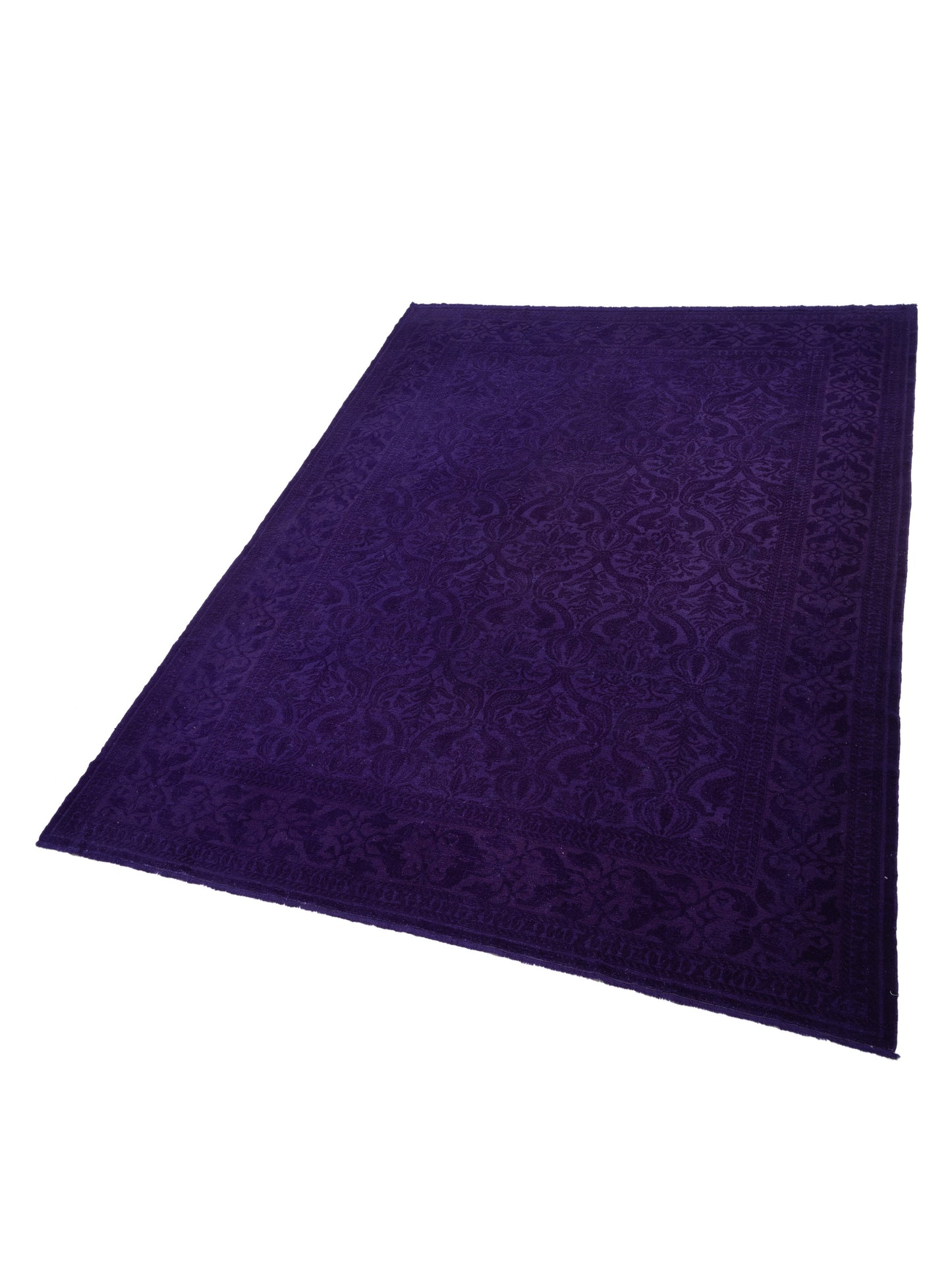 Color Bouquet 108872 Purple Purple 10.4x13.5 Hand Knotted Rug