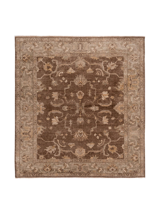 Anadol Angora Oushak  Brown Green Traditional