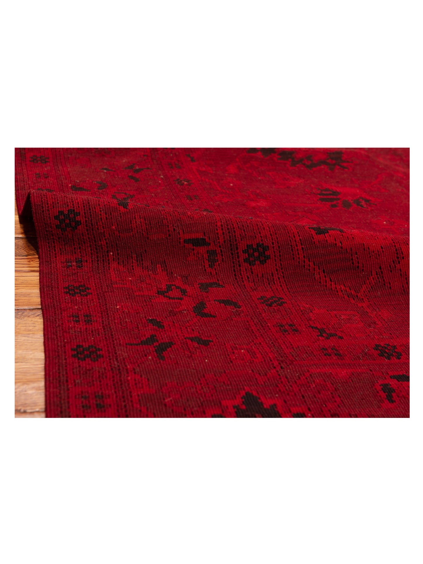Vintage 108949 Red 5.9x7.10 Hand Knotted Rug