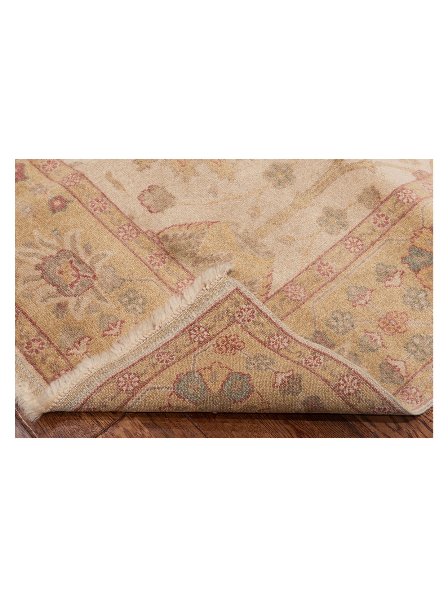 Antique Loom 92959 Beige Gold 6.10x8.11 Hand Knotted Rug