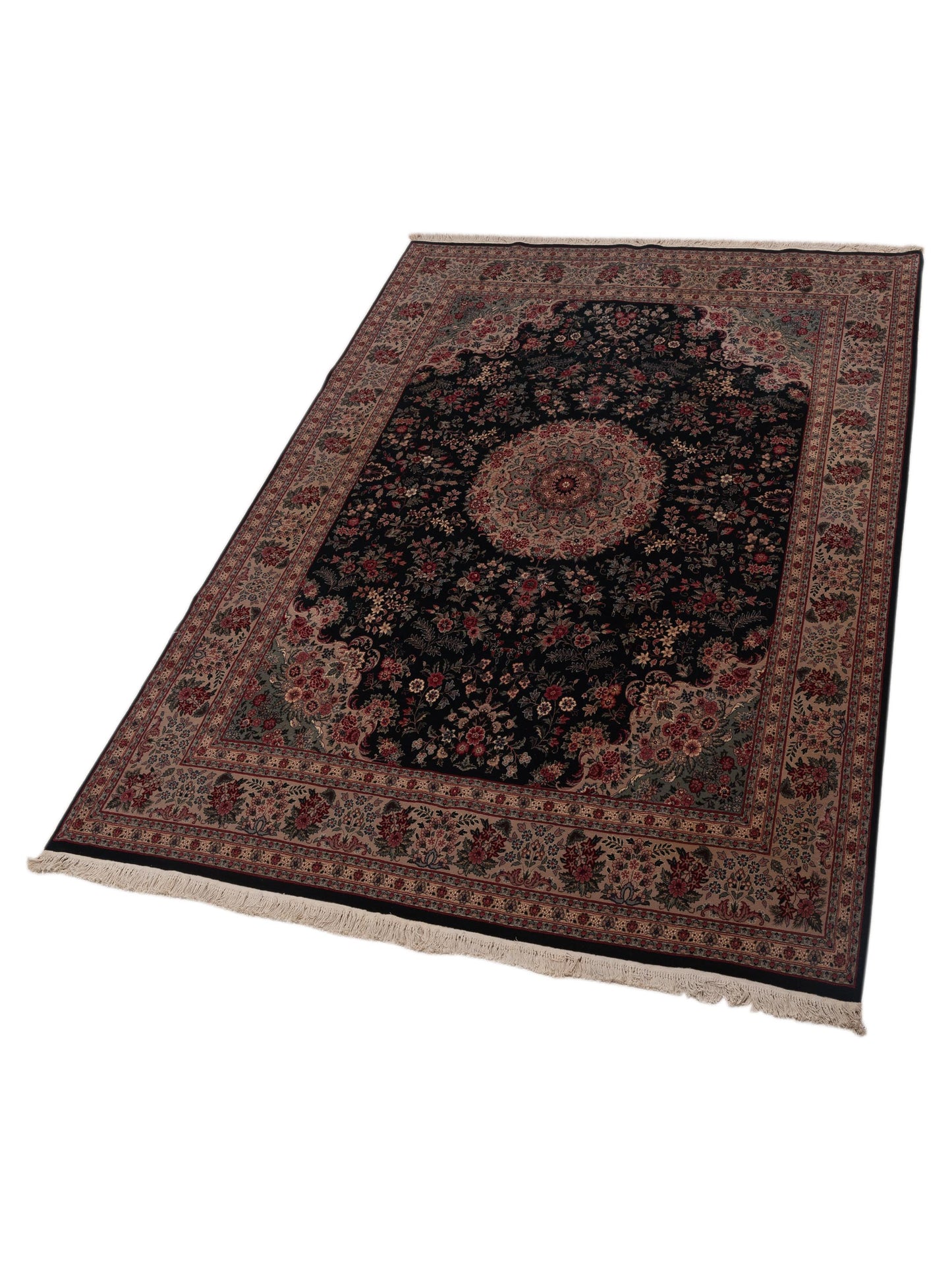 Magnolia 104657 Green Beige 7.10x10.1 Hand Knotted Rug