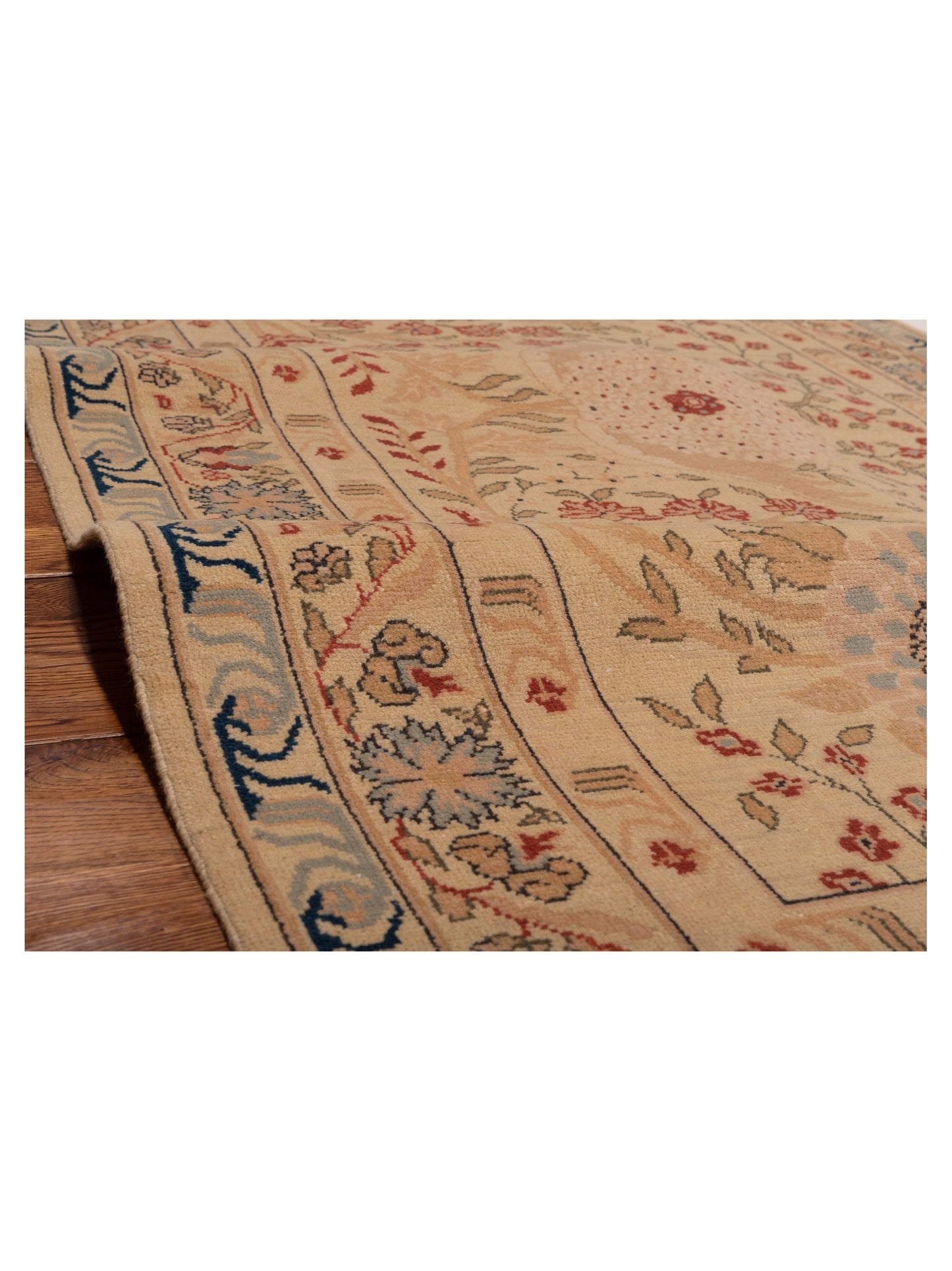 Bouquet 107404 Ivory Ivory 4x6.5 Hand Knotted Rug