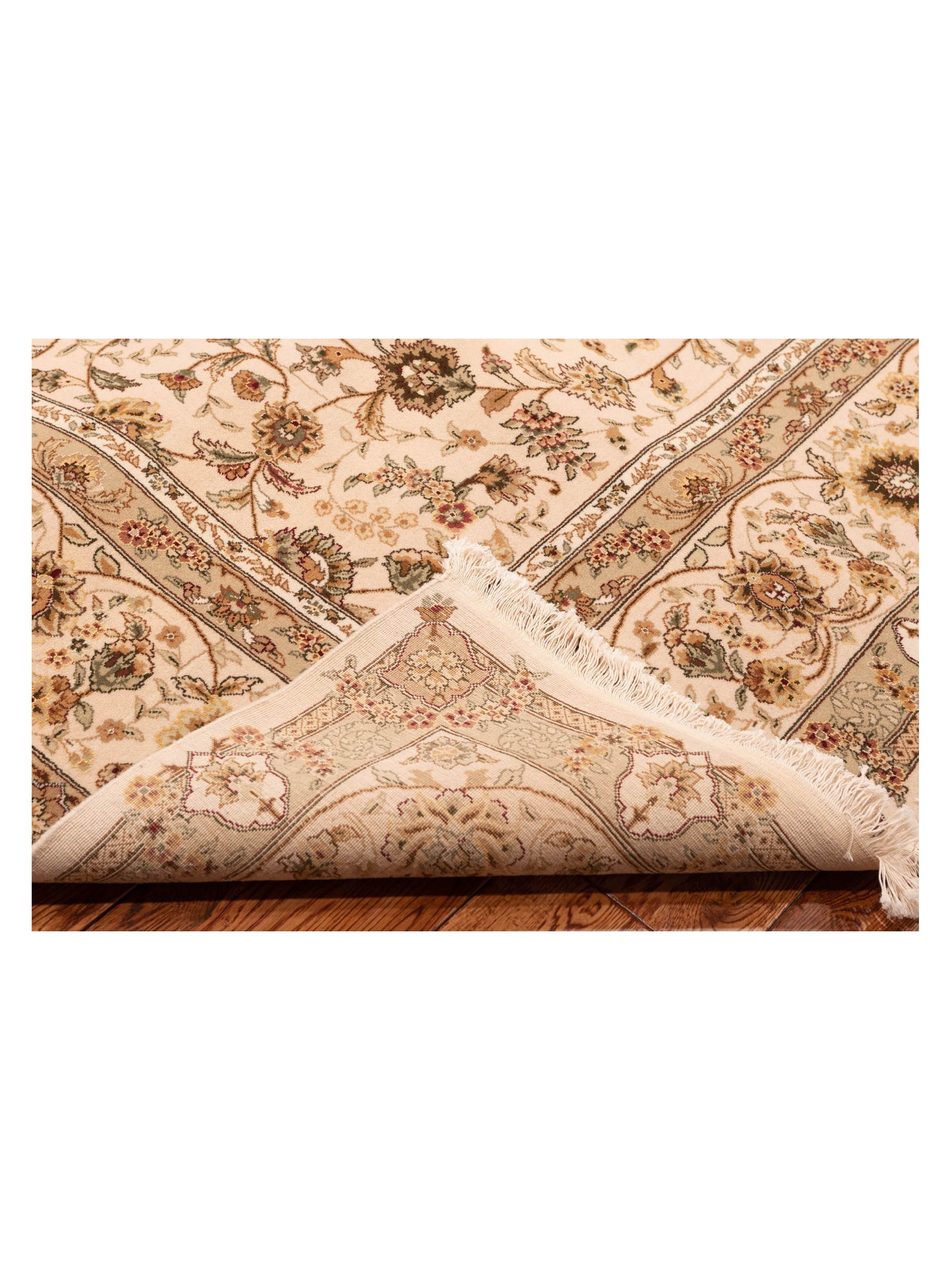 Magnolia 111577 Ivory Ivory 9x12 Hand Knotted Rug