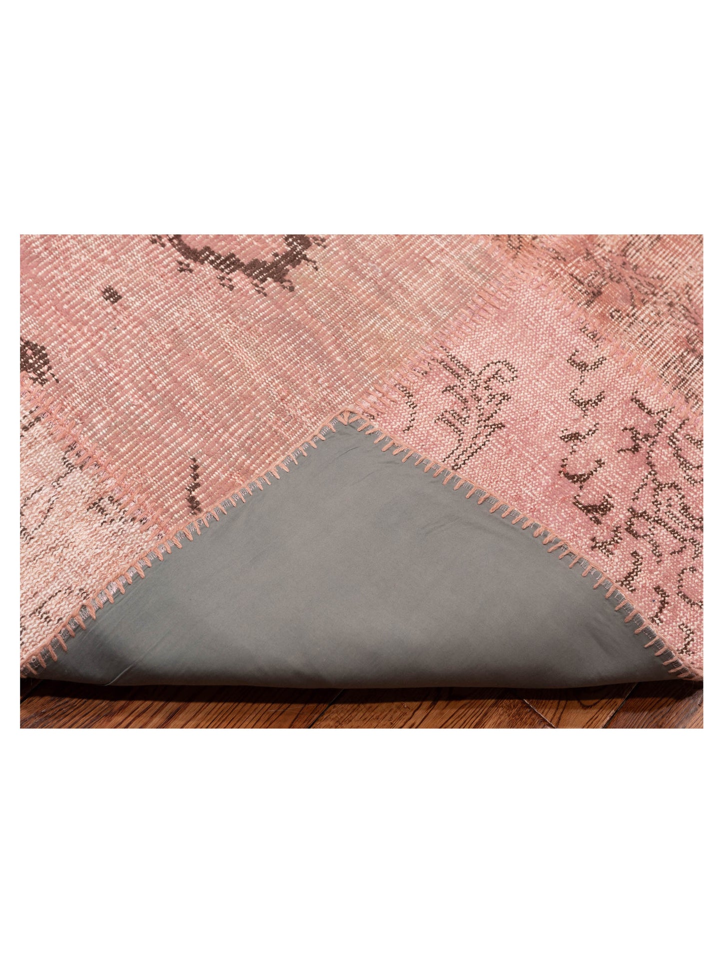 Turkish Vestige Patchwork 149168 Pink 9.1x12 Hand Knotted Rug