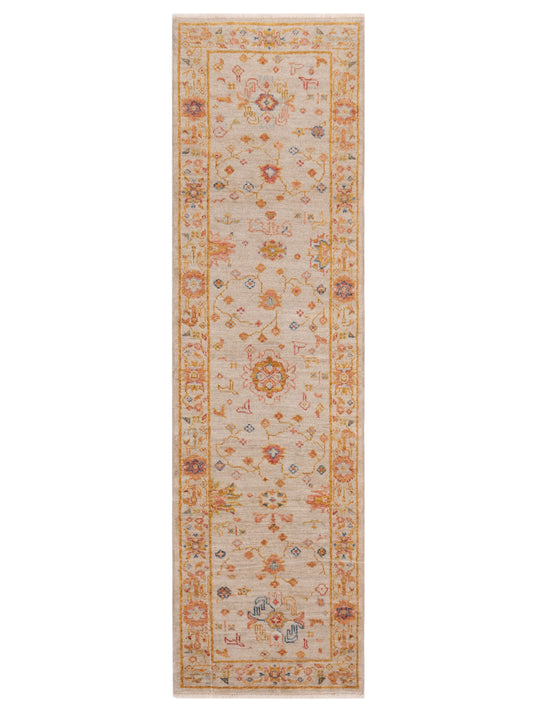 Anadol Angora Oushak  Ivory Silver Traditional
