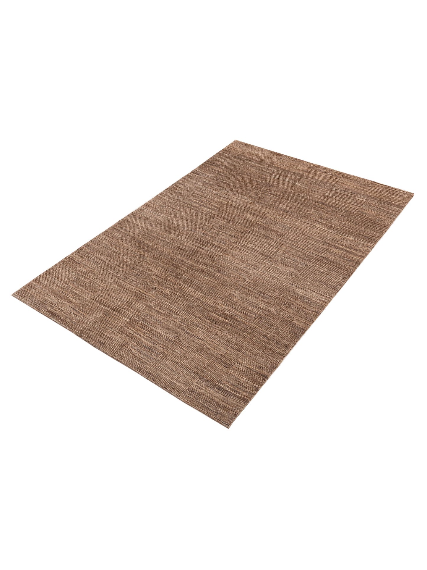 Tibetino 154009 Brown Brown 5.10x8.11 Hand Knotted Rug