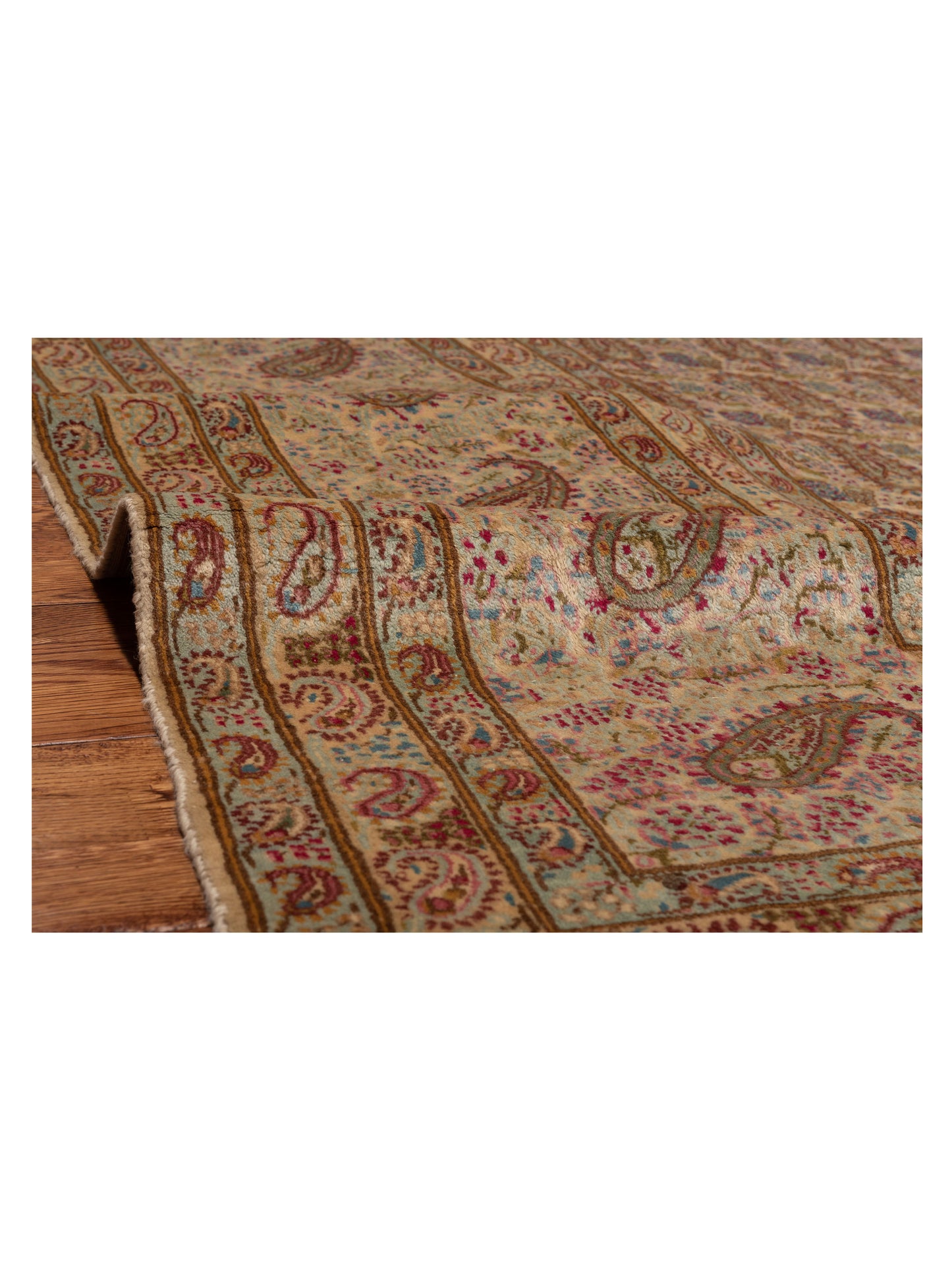 Persian 93501 Beige 13.4x15.5 Hand Knotted Rug