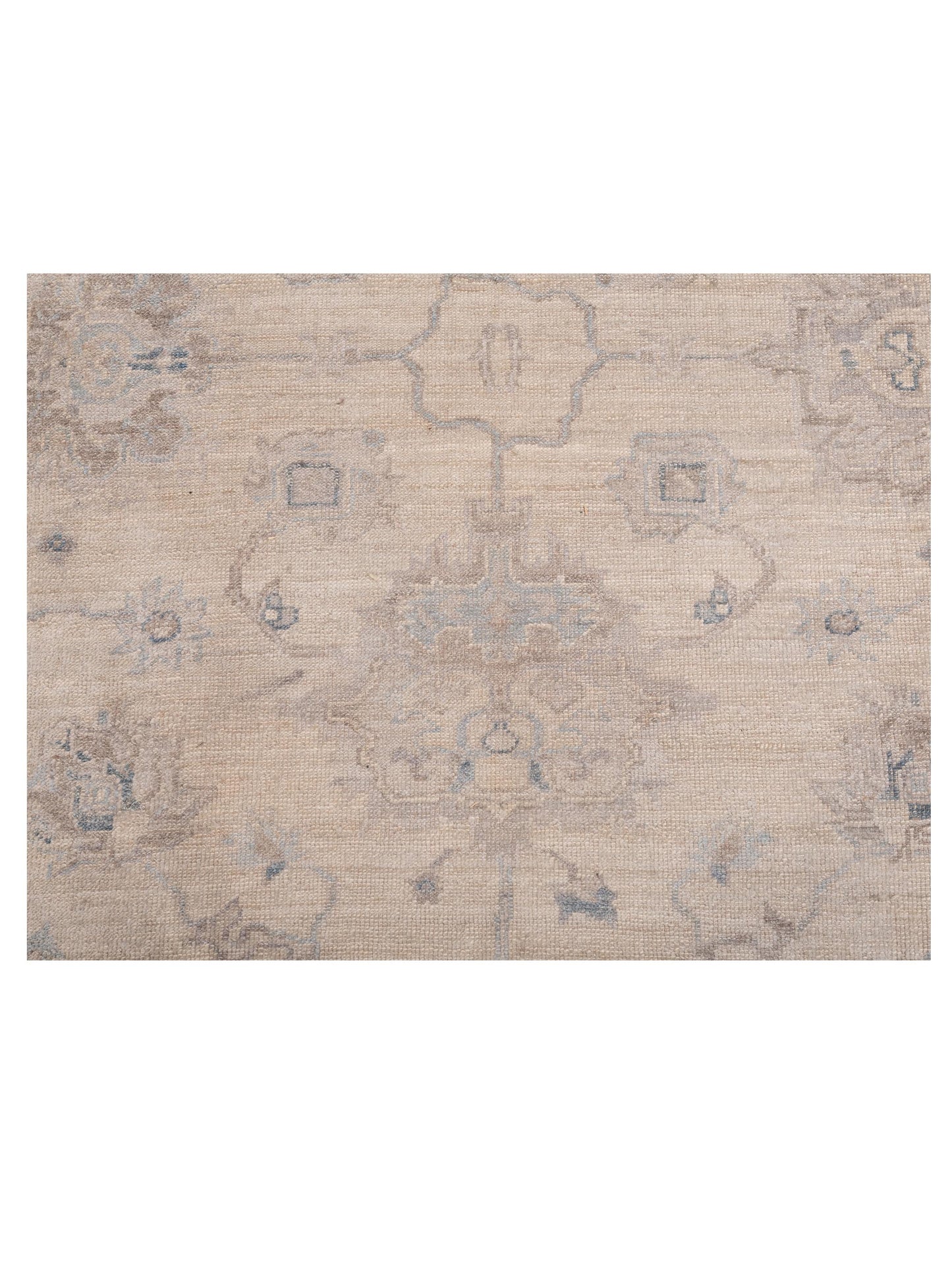 Angora Oushak 150691 Silver Silver 7.9x8 Hand Knotted Rug