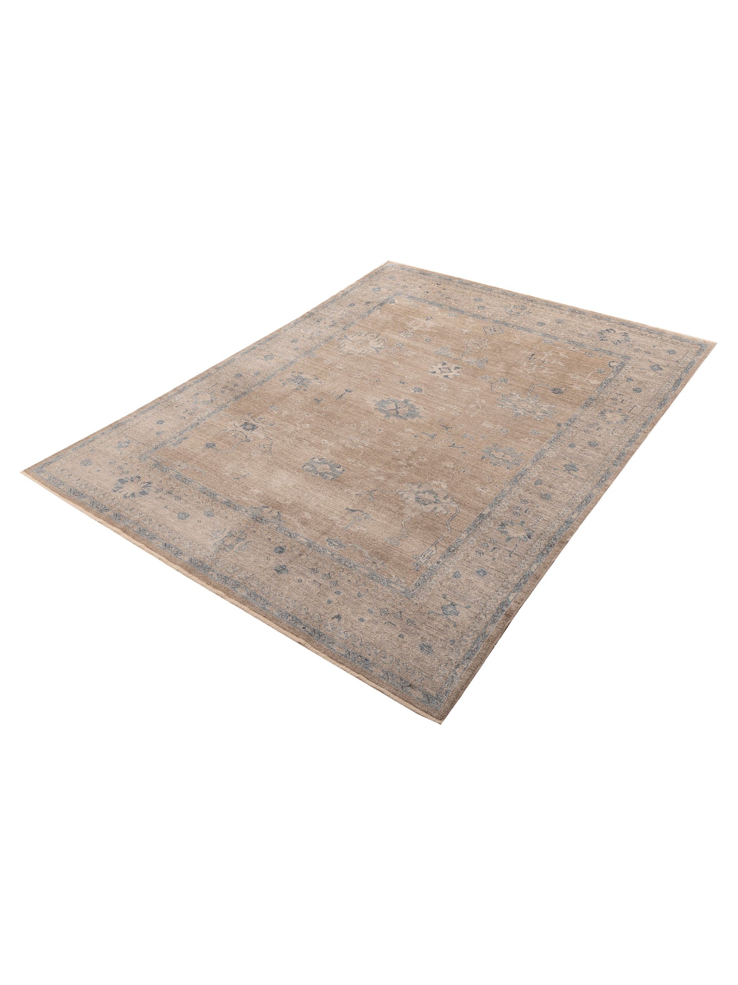 Angora Oushak 130193 Gray Gray 9x11.10 Hand Knotted Rug