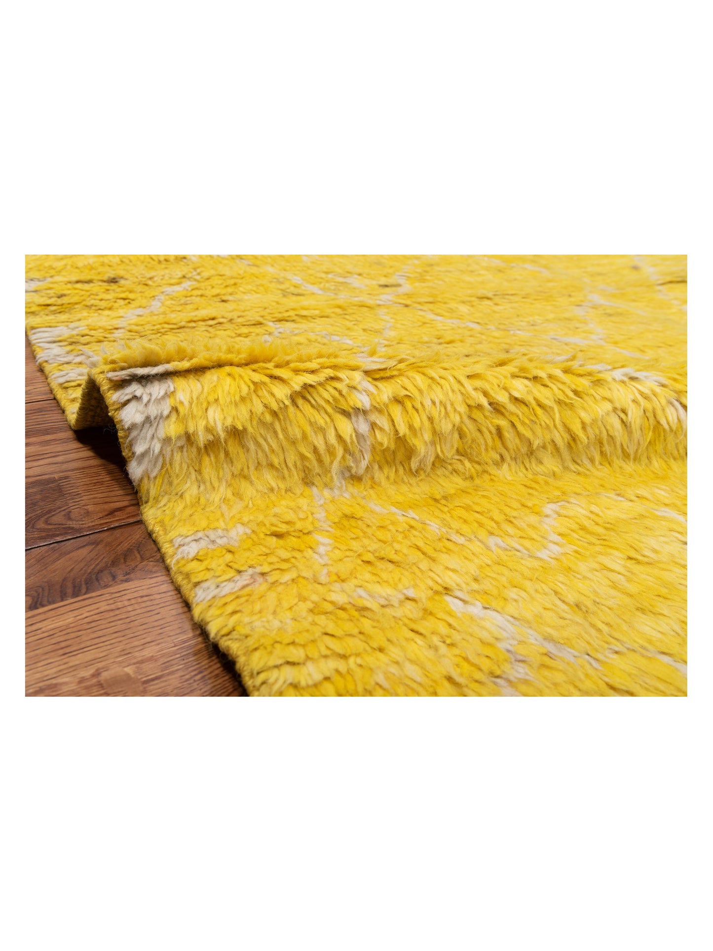 Berber Aspendos Yellow Naturel 6.10x10.1 Hand Knotted Rug